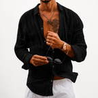 Camisa Riviera Manga Longa — Linho Premium 100%