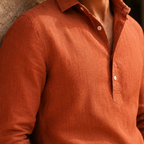 Camisa Amalfi Manga Longa, Linho Premium 100%