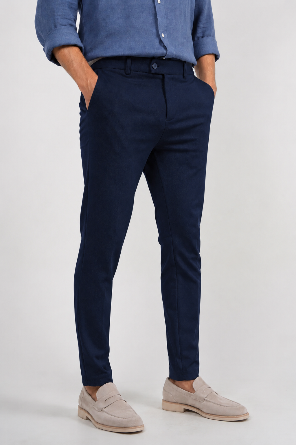 Calça Alfaiataria de Malha Super Stretch