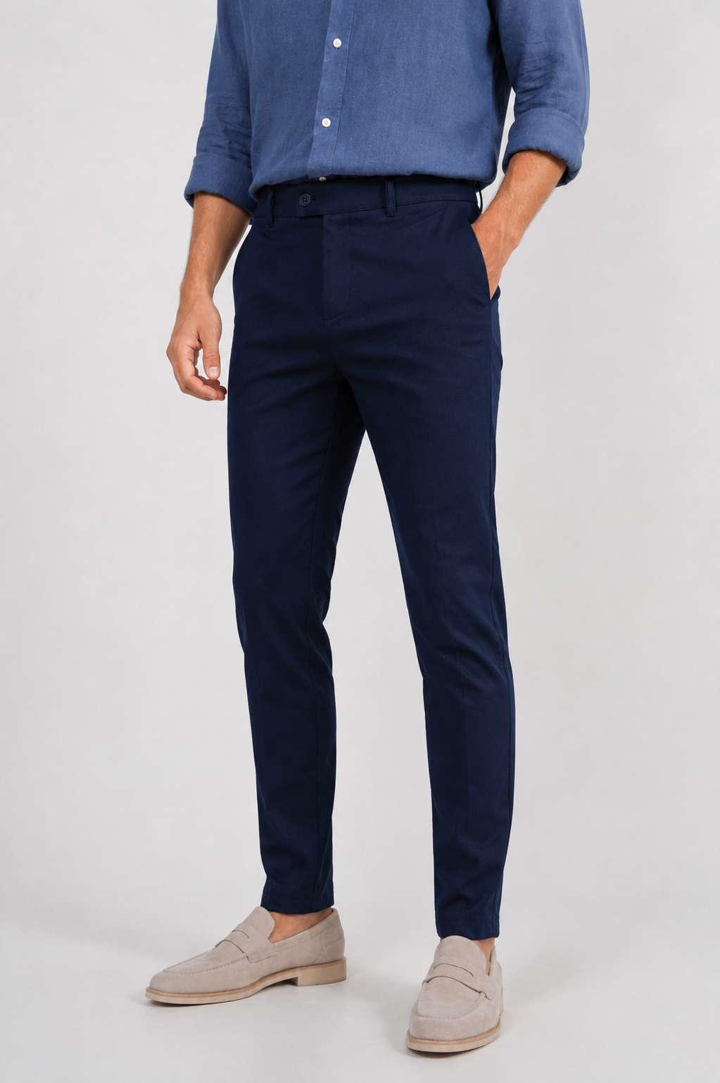 Calça Alfaiataria de Malha Super Stretch