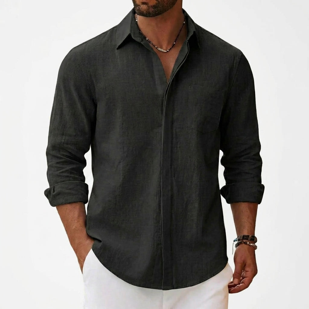 Camisa Manga Longa 100% linho