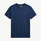 Camiseta Manga Curta Gola Padre 100% Algodão - Azul Marinho